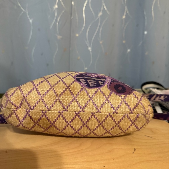 Vera Bradley Purple Floral Patterned Women's Bag Tweed - Picture 4 of 14